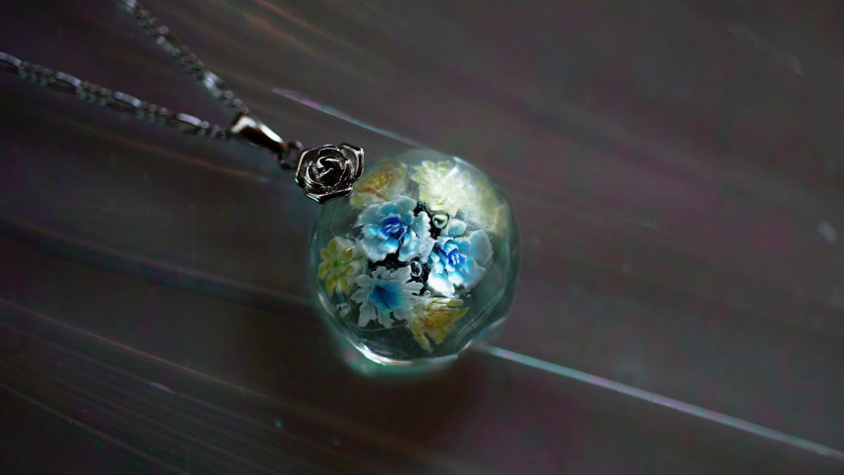 しまー工房×ラフォルム コラボレーションペンダント / HANATABA