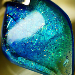 フラワーエンジェル ～ Collaborate glass leaf / Blue ～ 3枚目の画像
