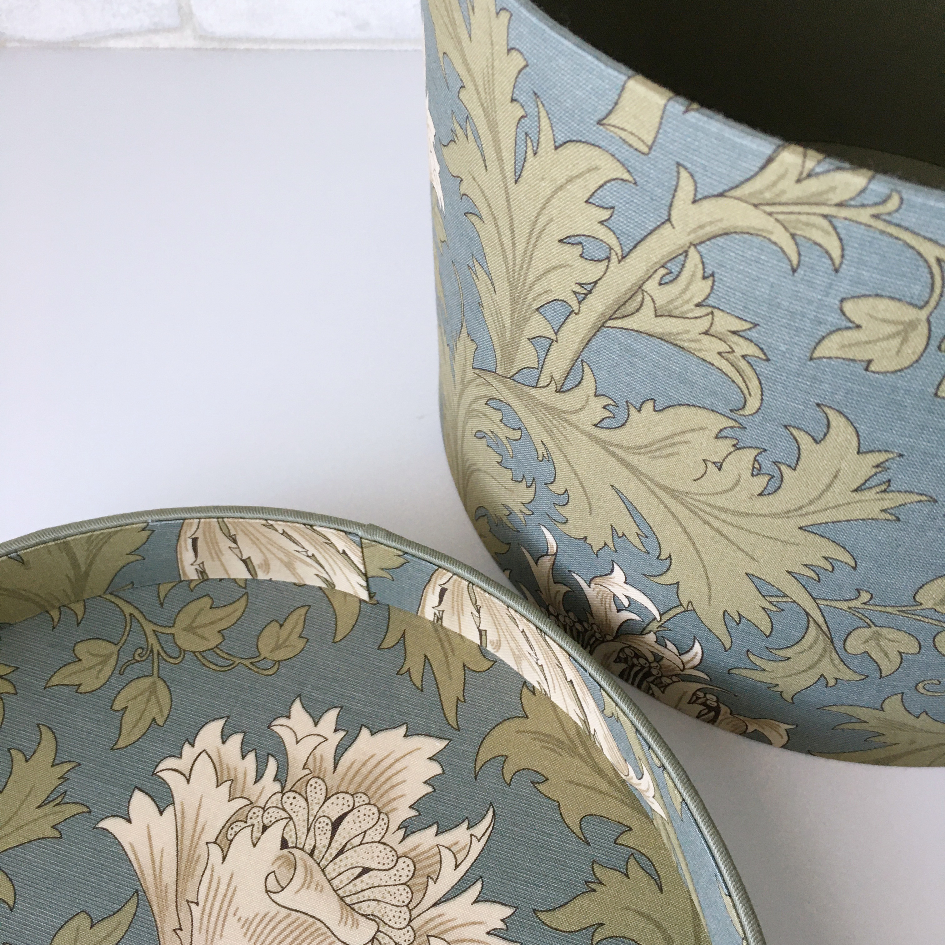 【受注制作】丸箱Lサイズ〈カルトナージュ〉アネモネ柄