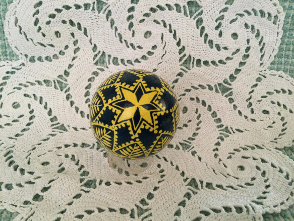 イースターエッグ(PYSANKY)  本物の卵です(๑˃̵ᴗ˂̵) 5枚目の画像