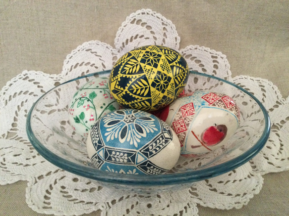 イースターエッグ(PYSANKY)  本物の卵です(๑˃̵ᴗ˂̵) 7枚目の画像