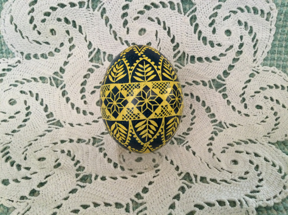 イースターエッグ(PYSANKY)  本物の卵です(๑˃̵ᴗ˂̵) 4枚目の画像