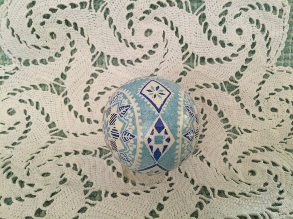 イースターエッグ(PYSANKY)  本物の卵です(๑˃̵ᴗ˂̵) 6枚目の画像