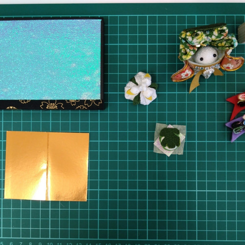 つまみ細工　雛人形　カブト人形　セット 7f0f32fc0e5dca4151eebb3db36282