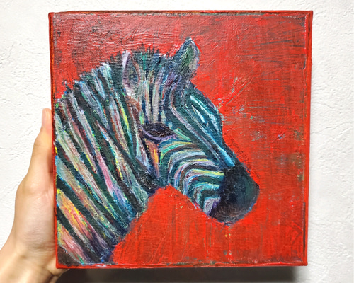 Okay 馬しまうま絵画