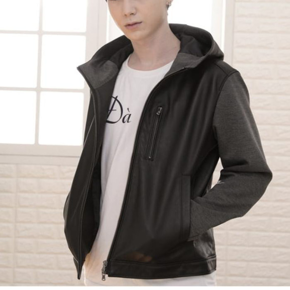 レザージャケット オーダージャケット メンズアウター ジャケット 本革ジャケット 大きいサイズ 小さいサイズ 秋冬新品 ブラック ワークレザージャケット トップコート バイカー メンズ 無地 レトロ アウトドアアウターコート UO2110692894(16302円)