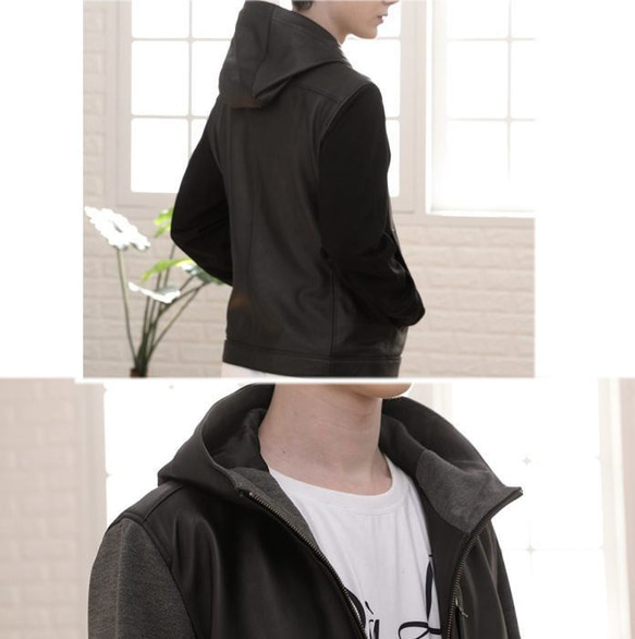 レザージャケット オーダージャケット メンズアウター ジャケット 本革ジャケット 大きいサイズ 小さいサイズ 秋冬新品 ブラック ワークレザージャケット トップコート バイカー メンズ 無地 レトロ アウトドアアウターコート UO2110692894(16302円)