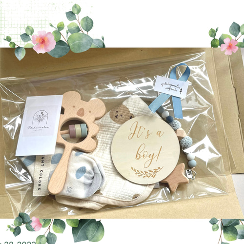 無料ラッピング⭐︎出産祝い⭐︎ベビーギフトセット 歯固め マルチ
