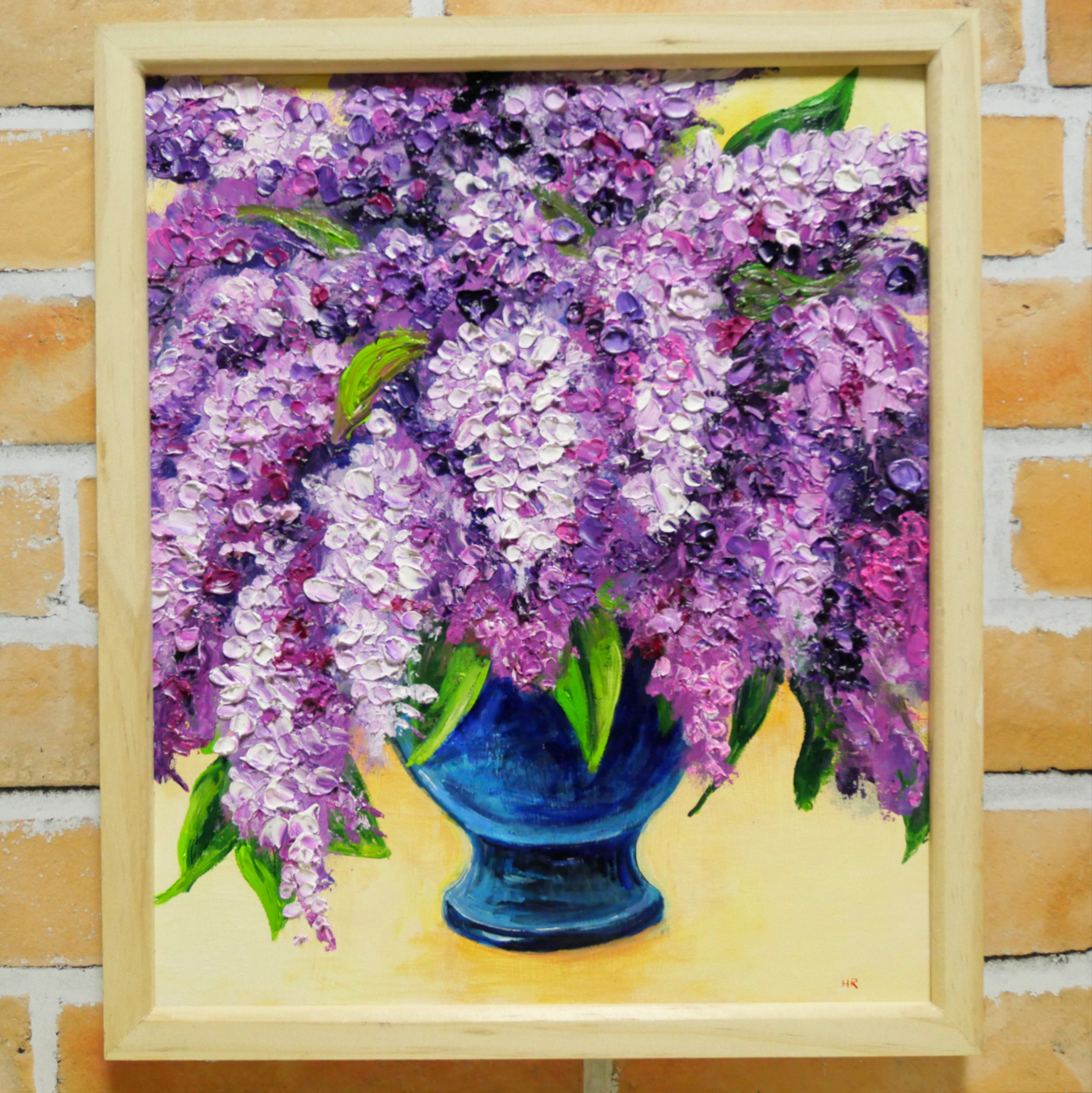 油絵 絵画 【白と紫のライラック】 【公式通販】