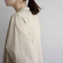 weather cloth cotton linen/raglan shirt one piece/rutabaga 6枚目の画像