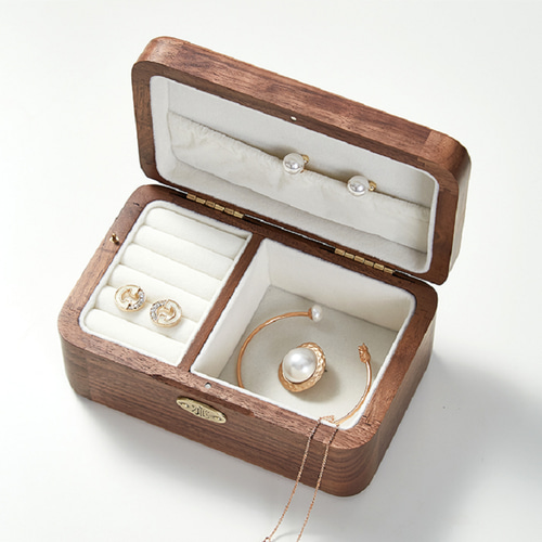 2way木製アクセサリー収納のオルゴール ジュエリーボックス 2way木製アクセサリー収納のオルゴール ジュエリーボックス