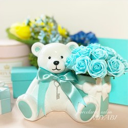 lucky bear♡ラッキーベア♡ソープフラワー付き その他インテリア雑貨