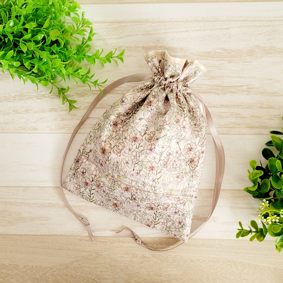 Alamoscars - シンプル巾着袋 リバティ 