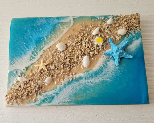 海の置き物　インテリアアート　オーシャンアート　南国　珊瑚　貝殻 海の置き物 インテリアアート オーシャンアート 南国 珊瑚 貝殻