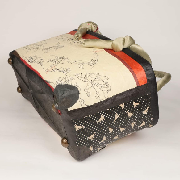 【一閑張・バック】鳥獣戯画　＊送料無料＊ 