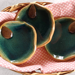 《春の福袋3点セット》陶の小皿【椰子の実】 3枚目の画像