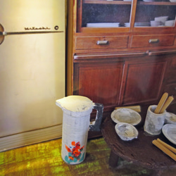 「昭和」　夕食の支度　完成モデル　ジオラマ　ミニチュア　 4枚目の画像