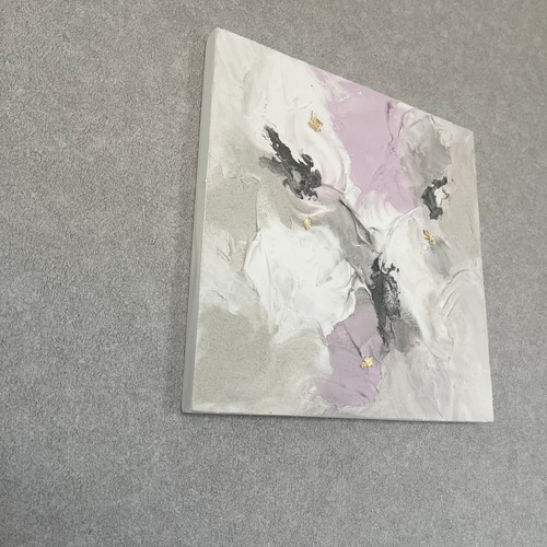 2枚セット モダンアート 24×24㎝ 現代アート テクスチャーアート