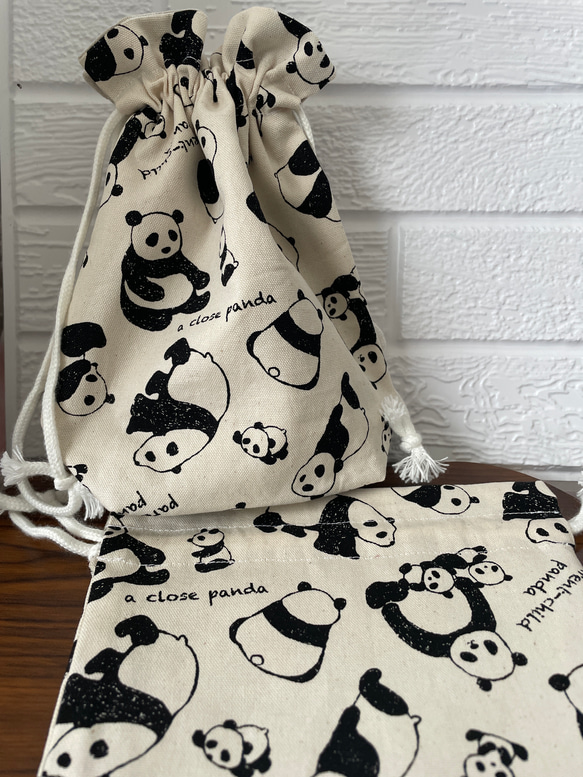 パンダの親子☆パンダ ランチョンマット お弁当袋 コップ袋