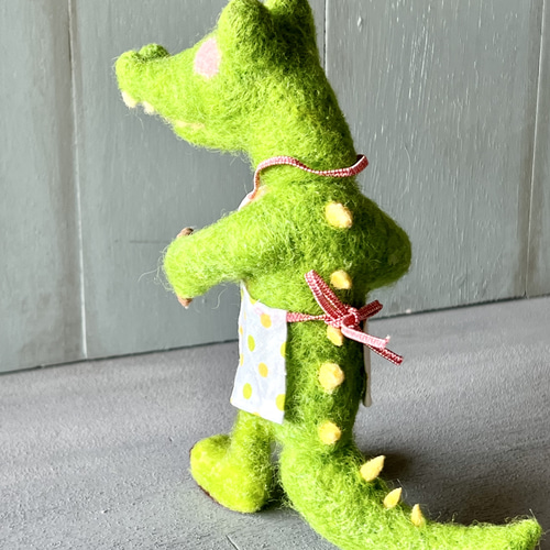パクパクわにくん 羊毛フェルト ワニ わに 羊毛フェルト