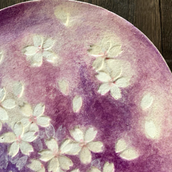 桜　オーブン陶土のお皿 3枚目の画像