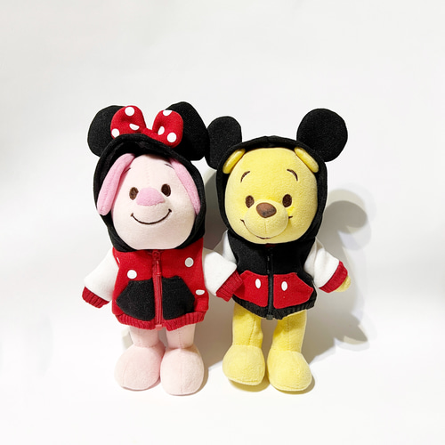 美品】ぬいもーず nuiMOs ミッキー ミニー ぬいぐるみ 着せ替えセット