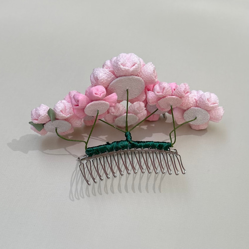 つまみ細工 桜ティアラ ピンク *卒業式 *入学式 *成人式 *結婚式 *花嫁