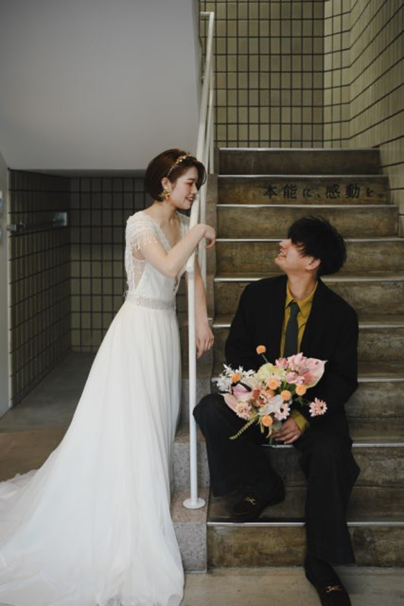 かすみ草ヘッドドレスブライダル花嫁　ブライダルアクセサリー　ウェディングアクセサリー　成人式　和装ヘア 