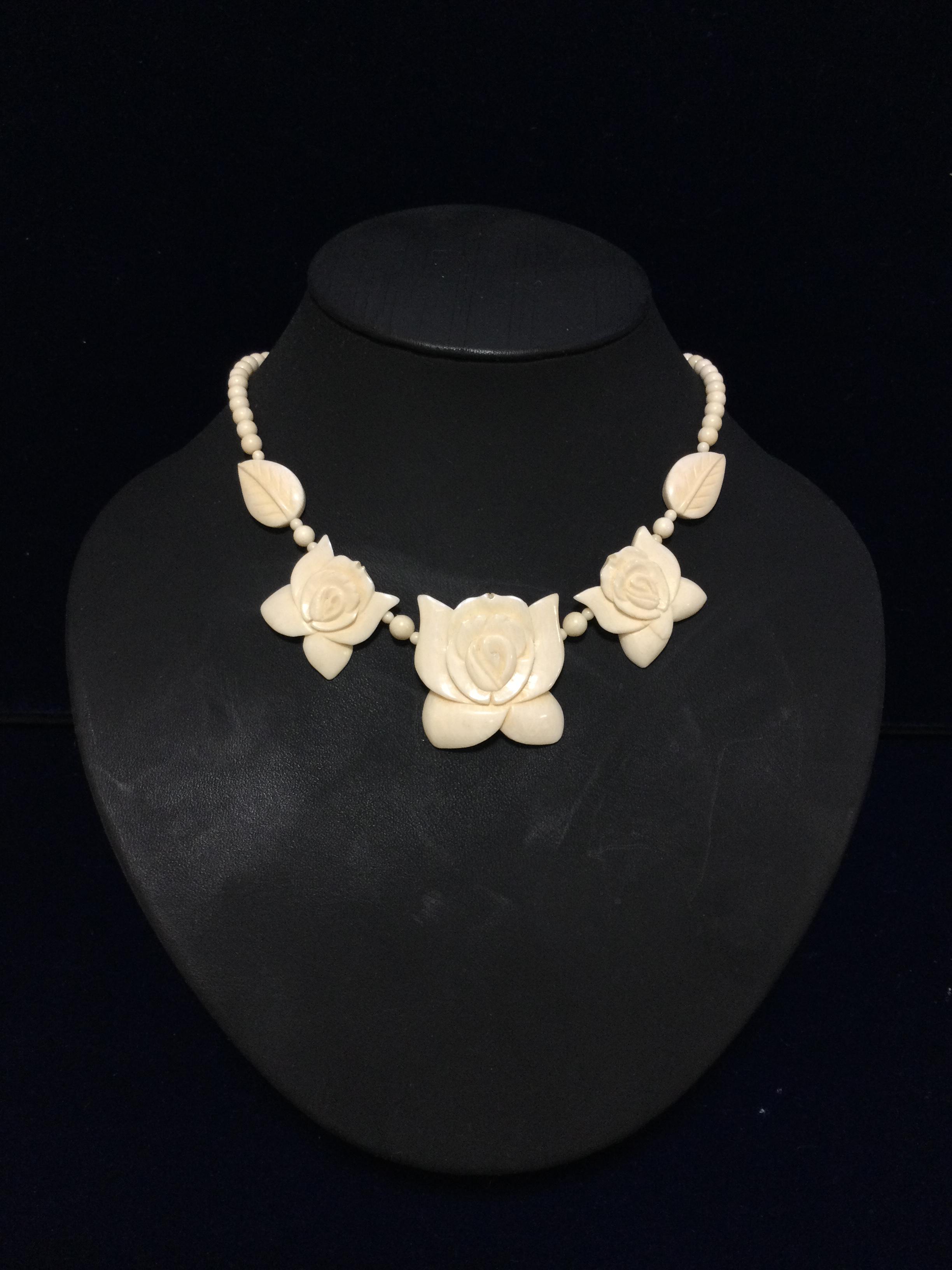 ☆本象牙ネックレス　A-1※