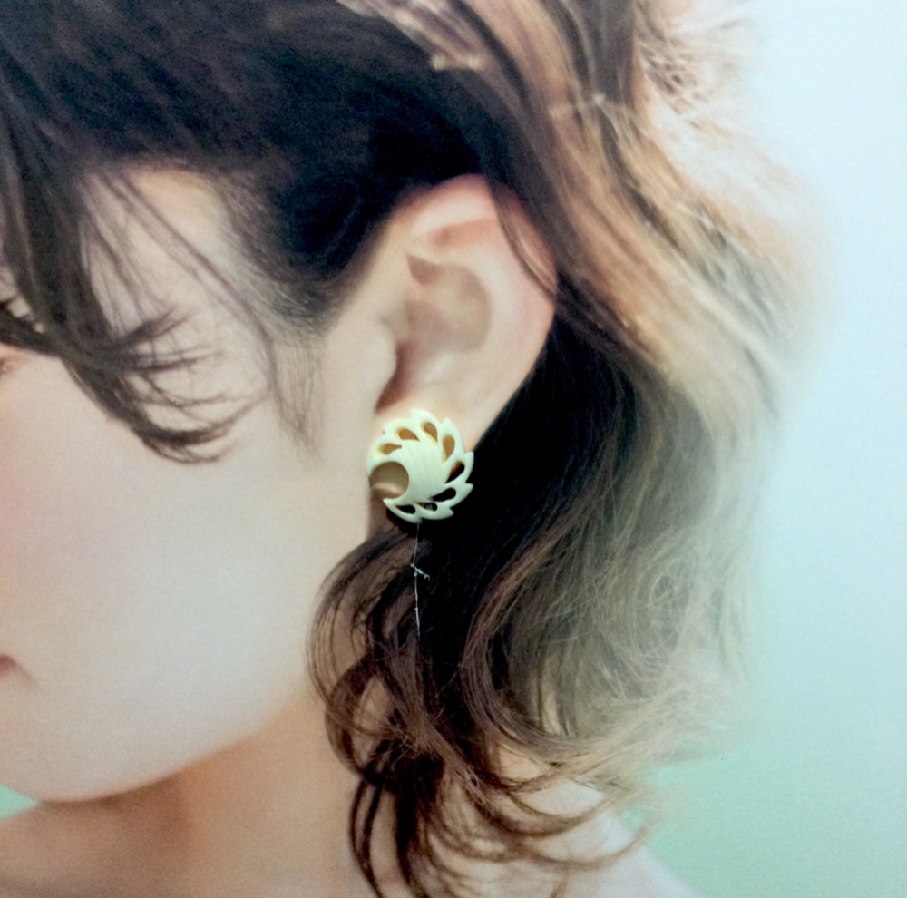 本象牙　イヤリング　TM-65