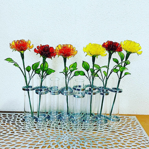 ミニサイズ 薔薇 〜ディップアート〜 アメリカンフラワー 薔薇の