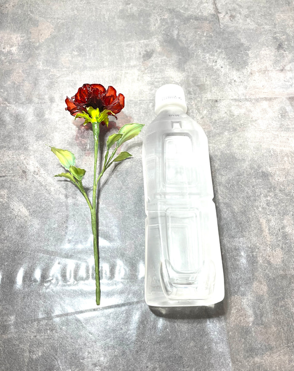 ミニミニサイズ　薔薇　〜ディップアート〜　アメリカンフラワー　薔薇の花 4枚目の画像