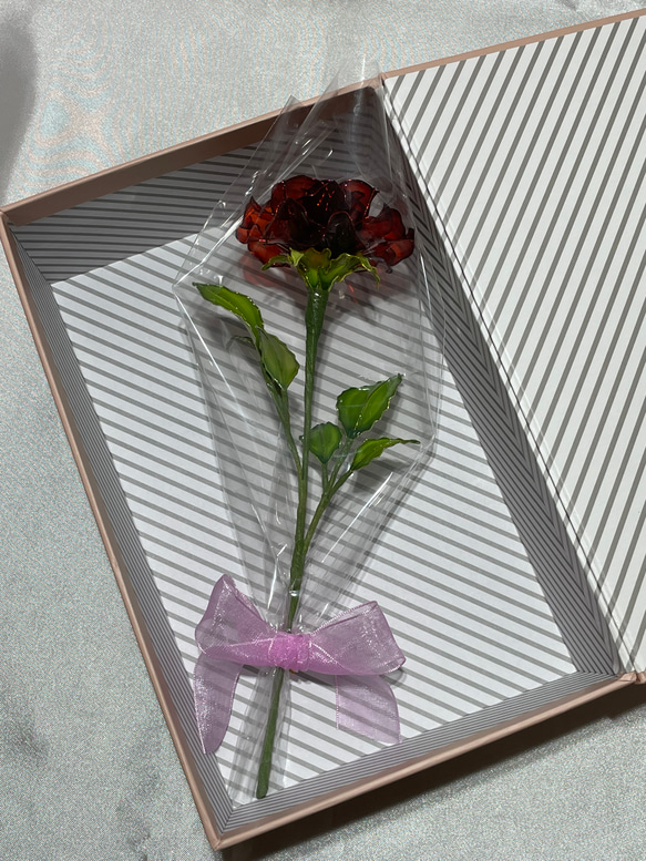 ミニミニサイズ　薔薇　〜ディップアート〜　アメリカンフラワー　薔薇の花 12枚目の画像