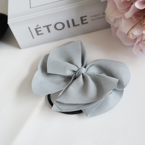 大人カラーリボンヘアゴム ヘアアクセサリー ジュニア 大人 お洒落  