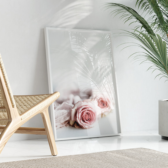 アートポスター バラハート香水ボトル スマイル名言アート ローズフォト 3枚セット 4800 5枚目の画像