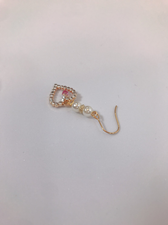 heart pearl pierce♡ハートパールピアス 6枚目の画像