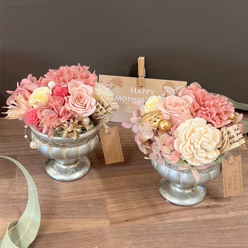 プリザーブドフラワーアンティークアレンジ カーネーション