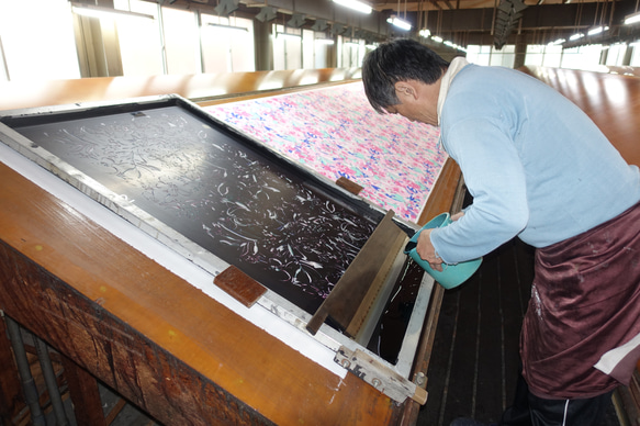 京都の手捺染（てなっせん）職人が染めた生地で作ったキャップ　　 13枚目の画像