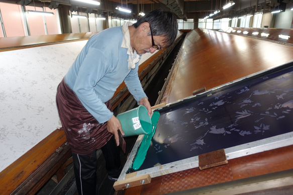 京都の手捺染（てなっせん）職人が染めた生地で作ったキャップ　　 6枚目の画像