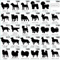 選べる犬種 S シルエット ステッカー シール 名入れ 【 Sサイズ 3枚セット 】 11枚目の画像