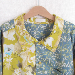 フレッシュフラワー 男女兼用　総柄シャツ　長袖 4枚目の画像