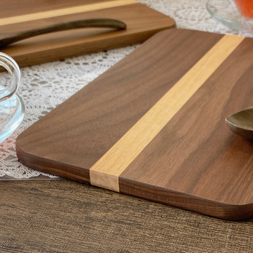 ウォールナット木製プレート ペアセット 中皿 Humyhumy 通販 15673705