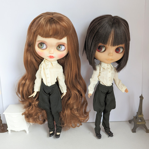 857.※単品※黒の軍服パンツ※ブライスアウトフィット※1/6ドール服 その他 