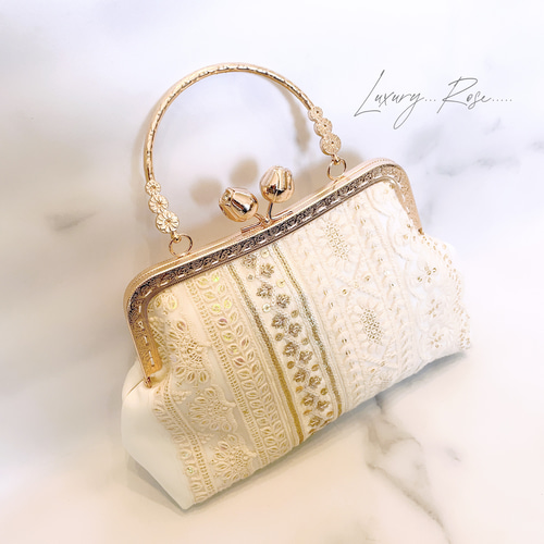 まぁちゃん　【チューリップ刺繍グレー✖️リバティ　巾着タイプマザーズバッグ 刺繍巾着袋 ﾁｭｰﾘｯﾌﾟ: デコレーションアイテム ｜ YDMオンライン