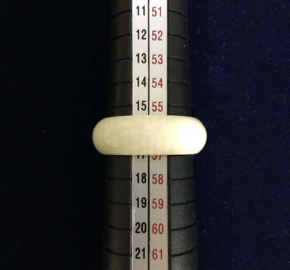 ☆本象牙指輪　16号　A-15※ 4枚目の画像