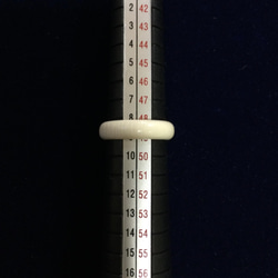 ☆本象牙指輪　9号 A-33※ 4枚目の画像