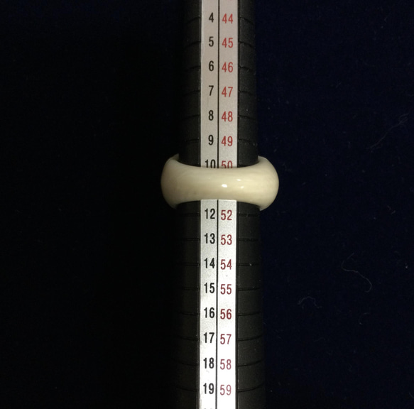 ☆本象牙指輪　11号 A-38※ 4枚目の画像