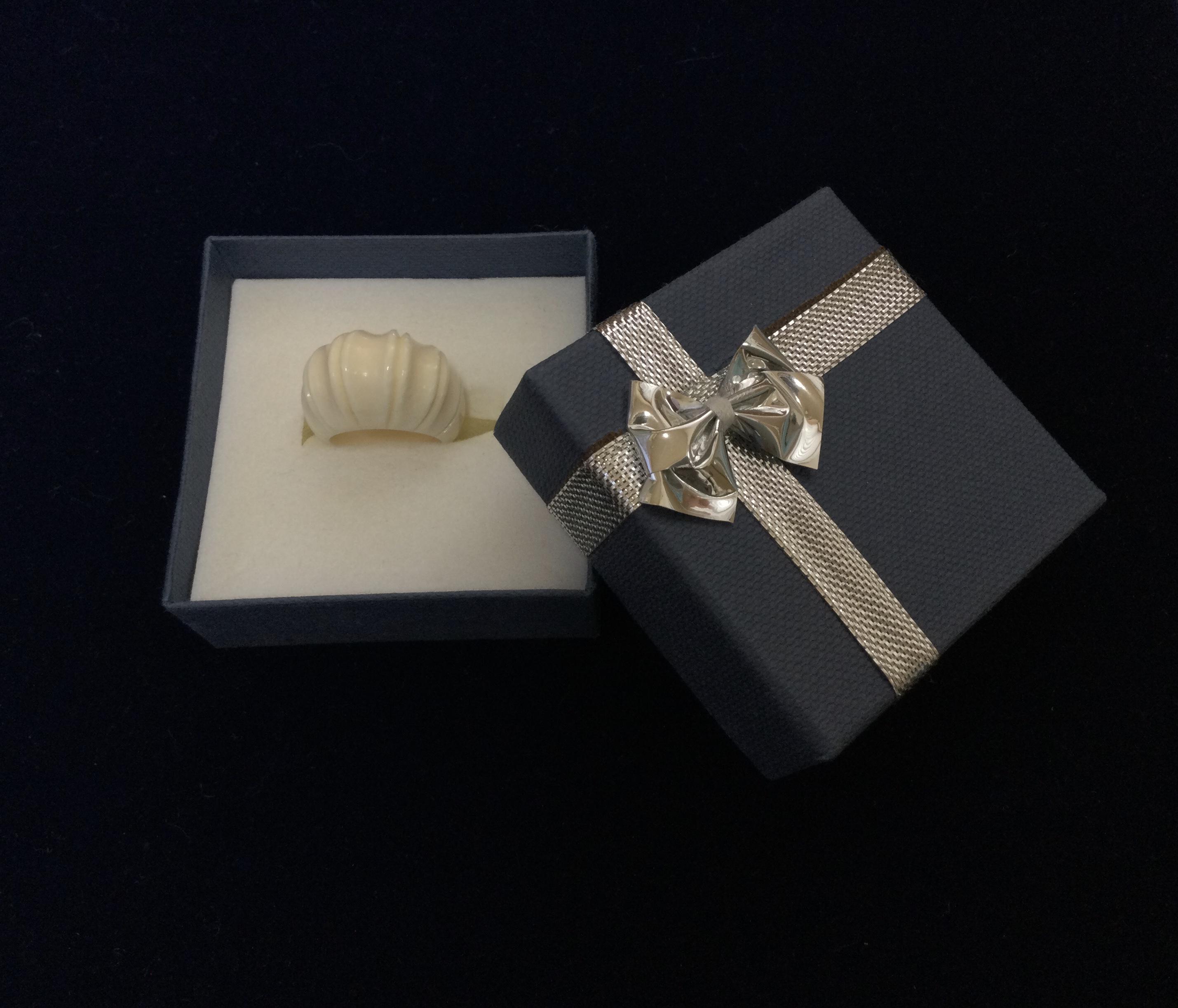 ☆本象牙指輪　10号 A-43※