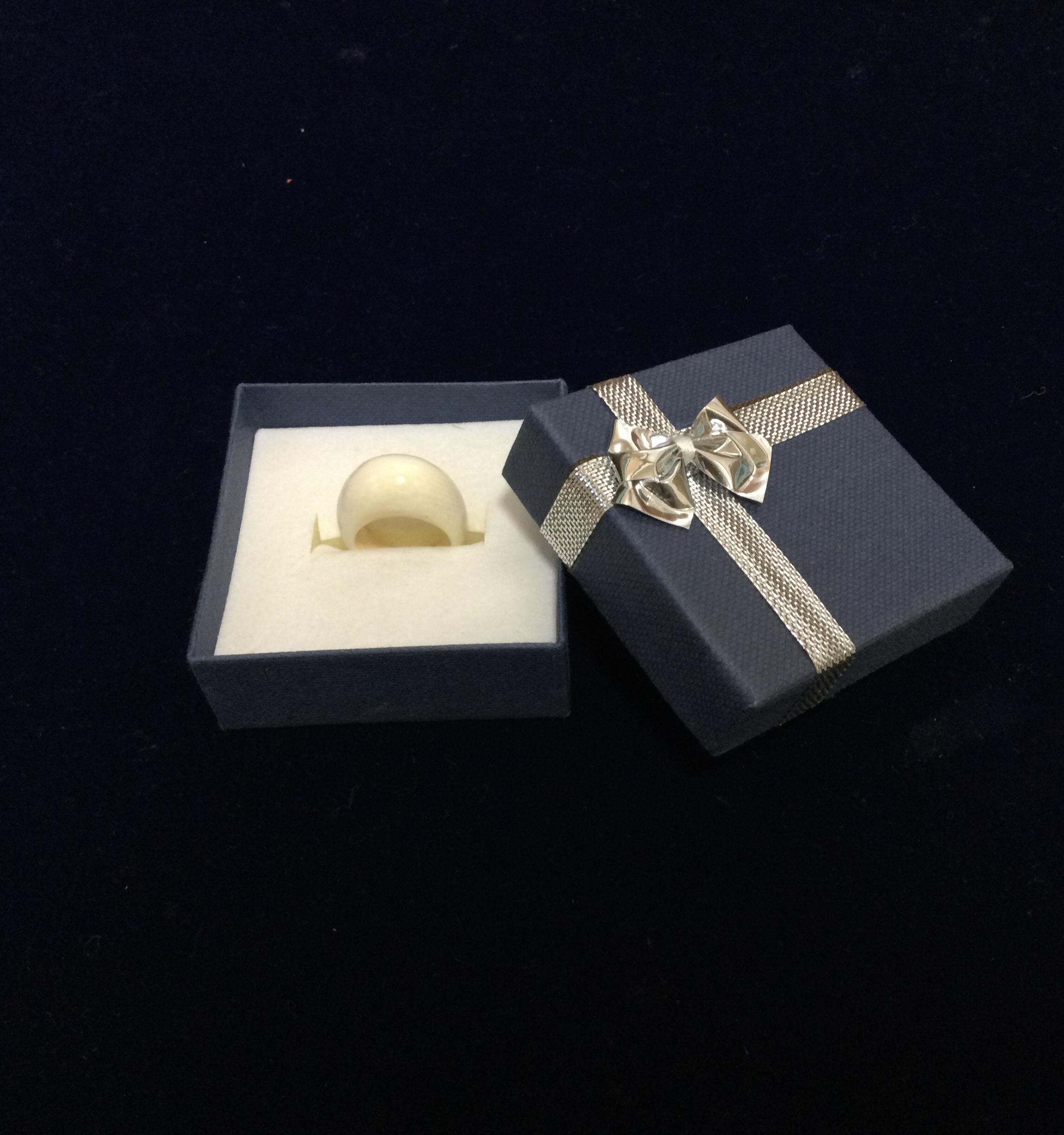 ☆本象牙指輪　10号 A-46※