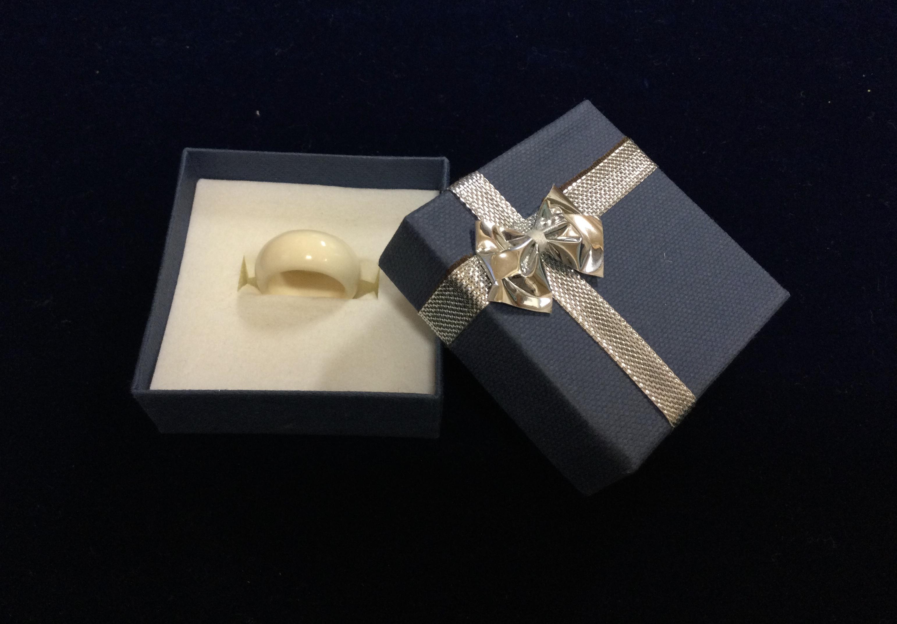 ☆本象牙指輪　10号 A-49※